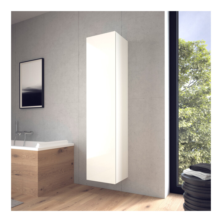Duravit Armoire haute L-Cube 40x36,3x176cm, porte droite, blanc brillant