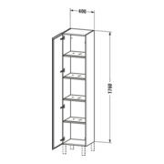 Duravit Armoire haute L-Cube 40x36,3x176cm, porte gauche, lin-2