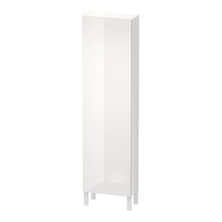 Duravit Armoire haute L-Cube 50x24,3x176 cm, porte à gauche, blanc brillant
