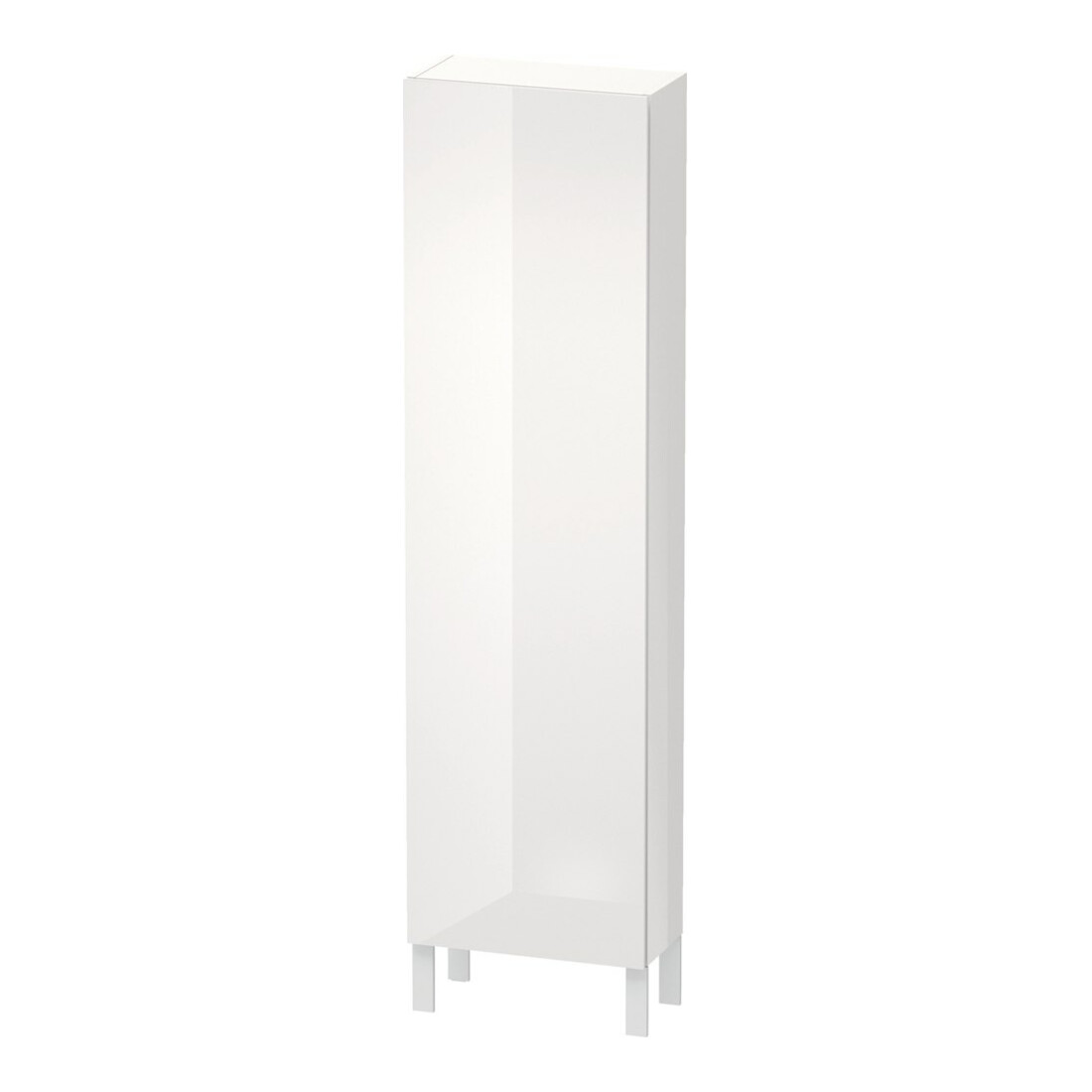 Duravit Armoire haute L-Cube 50x24,3x176 cm, porte à gauche, blanc brillant