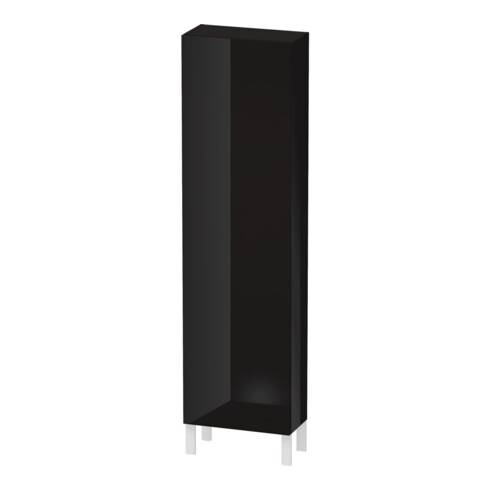 Duravit Armoire haute L-Cube 50x24,3x176 cm, porte gauche, noir brillant