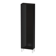 Duravit Armoire haute L-Cube 50x24,3x176 cm, porte gauche, noir brillant