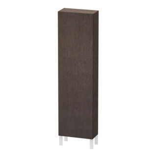 Duravit Armoire haute L-Cube 50x24,3x176cm, porte gauche, chêne foncé brossé