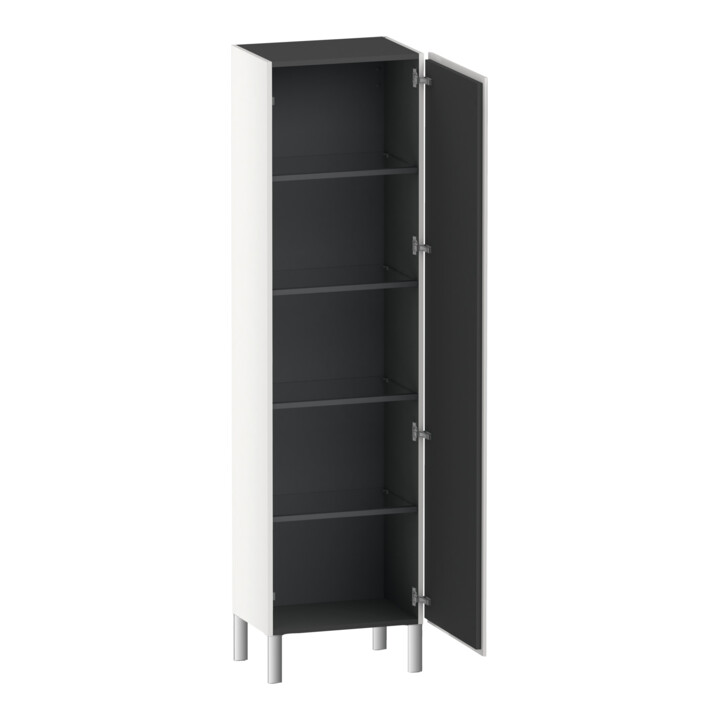 Duravit Armoire haute L-Cube 50x36,3x176 cm, porte droite, blanc brillant