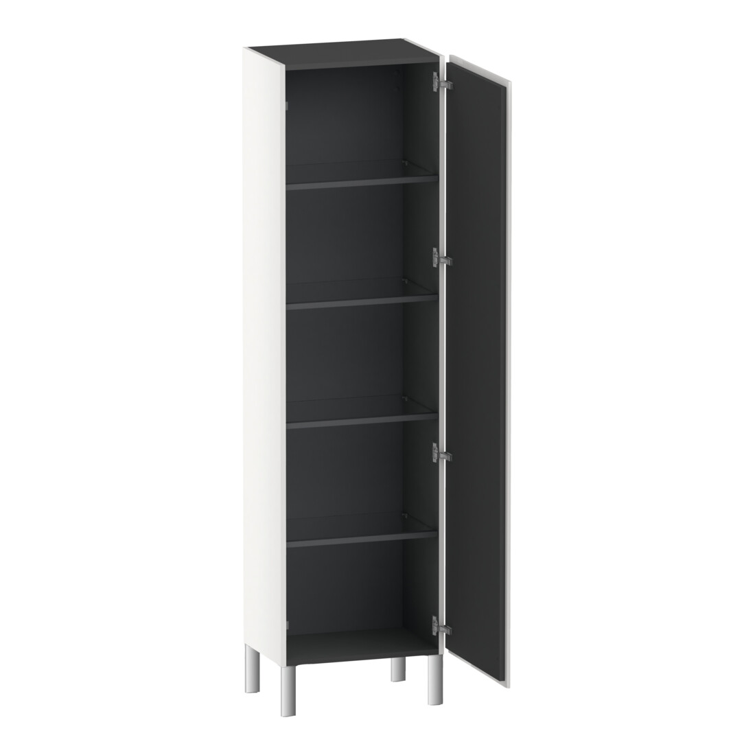 Duravit Armoire haute L-Cube 50x36,3x176 cm, porte droite, blanc brillant