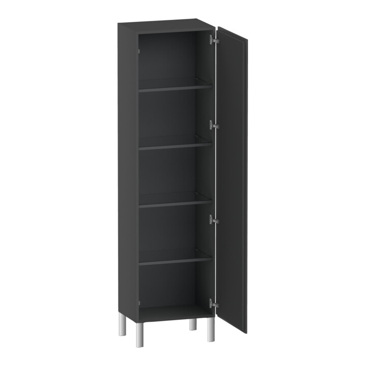 Duravit Armoire haute L-Cube 50x36,3x176 cm, porte droite, graphite mat
