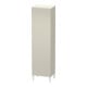 Duravit Armoire haute L-Cube 50x36,3x176 cm, porte droite, taupe mat-1