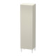 Duravit Armoire haute L-Cube 50x36,3x176 cm, porte droite, taupe supermat-1