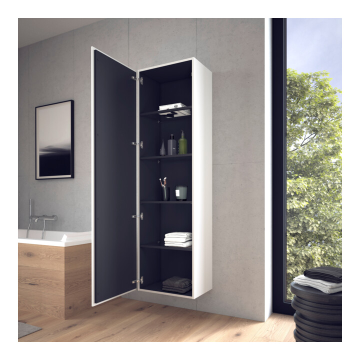 Duravit Armoire haute L-Cube 50x36,3x176 cm, porte gauche, blanc mat