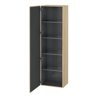 Duravit Armoire haute L-Cube 50x36,3x176 cm, porte gauche, chêne méditerranéen