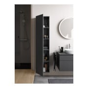 Duravit Armoire haute L-Cube 50x36,3x176cm, porte droite, graphite super mat-4