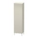 Duravit Armoire haute L-Cube 50x36,3x176cm, porte gauche, taupe supermat-1