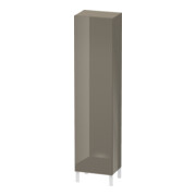 Duravit Armoire haute L-Cube indiv., porte gauche, gris flanelle brillant