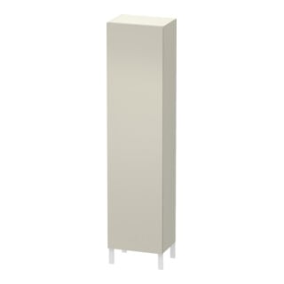 Duravit Armoire haute L-Cube individual, porte à gauche, taupe mat