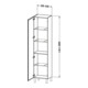Duravit Armoire haute L-Cube individual, porte droite, graphite mat