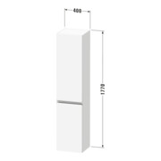 Duravit Armoire haute murale Sivida 40x177x37,4 cm, 3 étag., G c, gauche, graph ma-3
