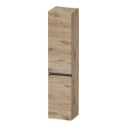 Duravit Armoire haute murale Sivida 40x177x37,4 cm, 3 étagères, noir brillant, droite, marbre œuf