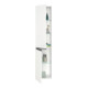 Duravit Armoire haute murale Sivida 40x177x37,4 cm, 3 étagères, noir, droite, mat blanc