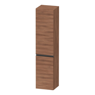 Duravit Armoire haute murale Sivida 40x177x37,4 cm, 3 étagères, noir mat, brillant, naturel