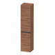 Duravit Armoire haute murale Sivida 40x177x37,4 cm, 3 étagères, noir mat, brillant, naturel-1