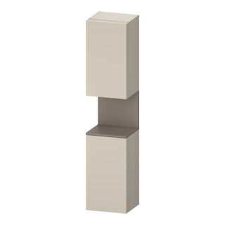 Duravit Armoire haute Qatego 40x36x176 cm, 2 portes, à droite, bas, mat taupe