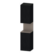 Duravit Armoire haute Qatego 40x36x176 cm, 2 portes, à droite, basse, avec miroir noir