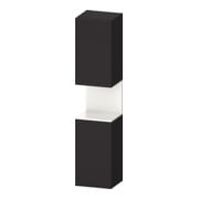 Duravit Armoire haute Qatego 40x36x176 cm, 2 portes, à droite, blanc/gris mat