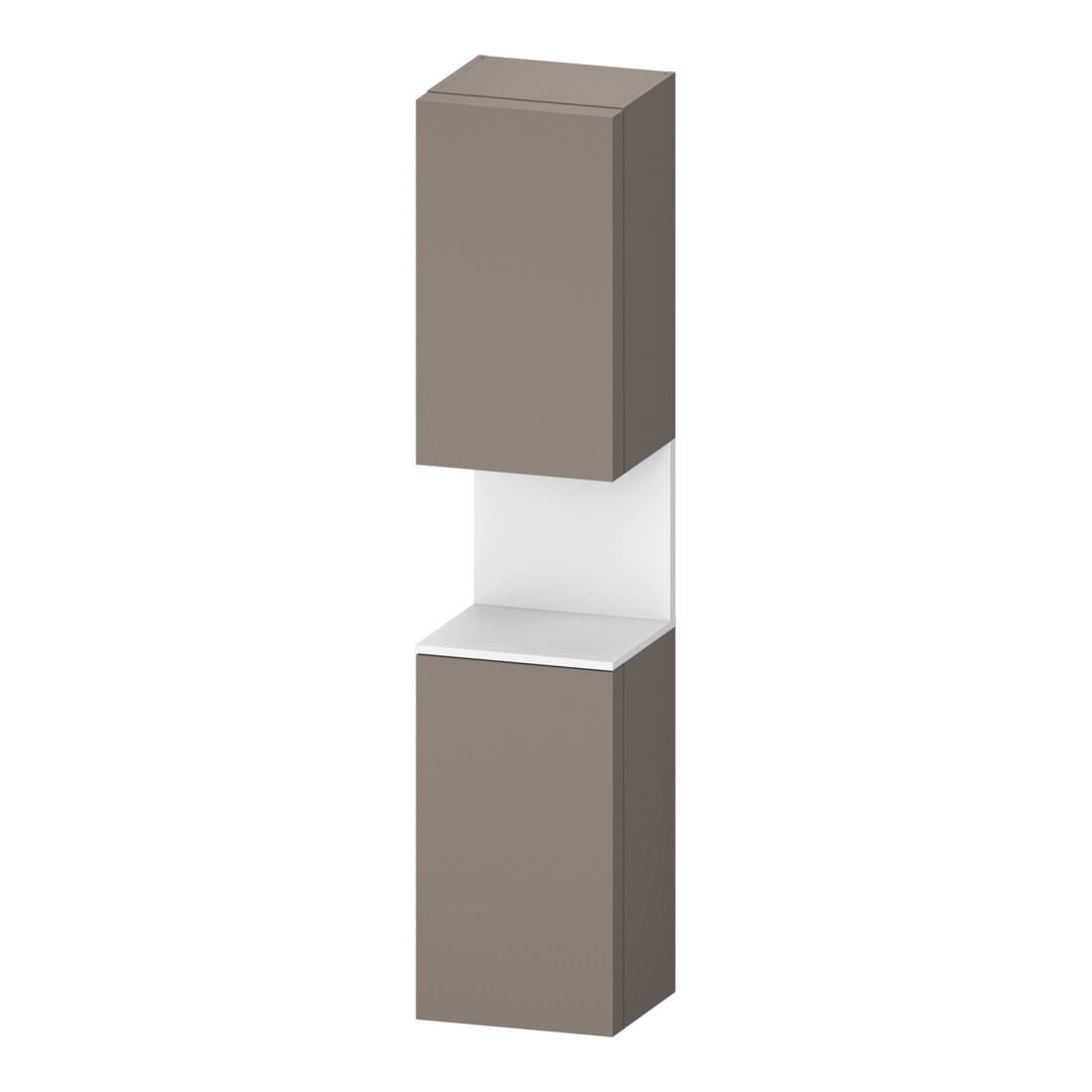 Duravit Armoire haute Qatego 40x36x176 cm, 2 portes, à droite, blanc mat