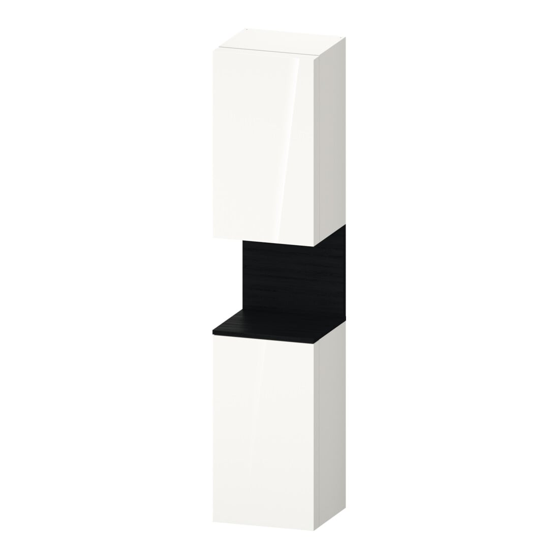 Duravit Armoire haute Qatego 40x36x176 cm, 2 portes, à droite, blanc mat/brillant