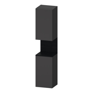 Duravit Armoire haute Qatego 40x36x176 cm, 2 portes, à droite, blanc mat/gris marbre