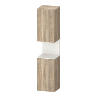 Duravit Armoire haute Qatego 40x36x176 cm, 2 portes, à droite, blanc mat/marbre E