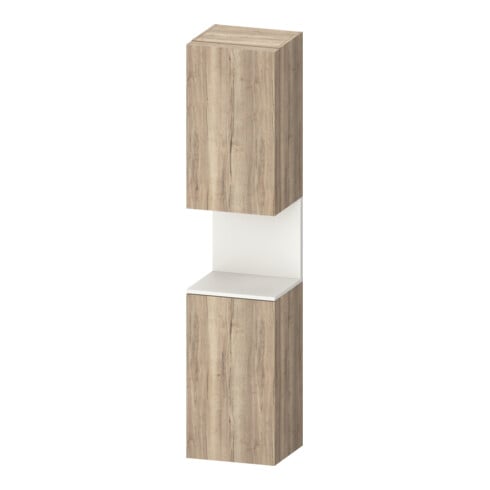 Duravit Armoire haute Qatego 40x36x176 cm, 2 portes, à droite, blanc mat/marbre E