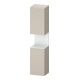 Duravit Armoire haute Qatego 40x36x176 cm, 2 portes, à droite, blanc mat/taupe mat-1