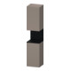 Duravit Armoire haute Qatego 40x36x176 cm, 2 portes, à droite, blanc œuf/basalte mat-1