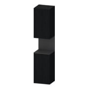 Duravit Armoire haute Qatego 40x36x176 cm, 2 portes, à droite, graphite avec chêne noir
