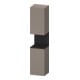 Duravit Armoire haute Qatego 40x36x176 cm, 2 portes, à droite, gris mat/bois mat-1