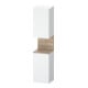 Duravit Armoire haute Qatego 40x36x176 cm, 2 portes, à droite, marbre œuf/blanc mat-1