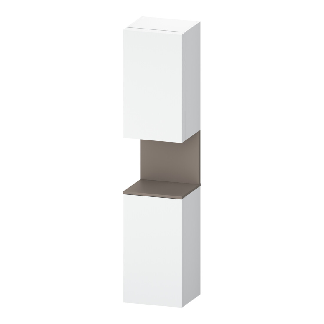 Duravit Armoire haute Qatego 40x36x176 cm, 2 portes, à droite, mat/blanc