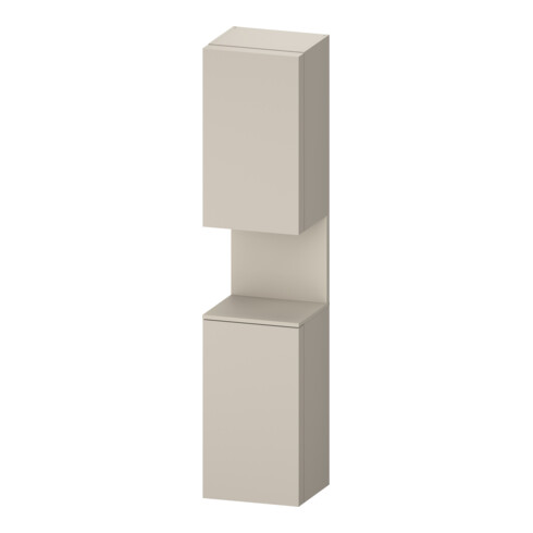 Duravit Armoire haute Qatego 40x36x176 cm, 2 portes, à droite, mat/taupe ma