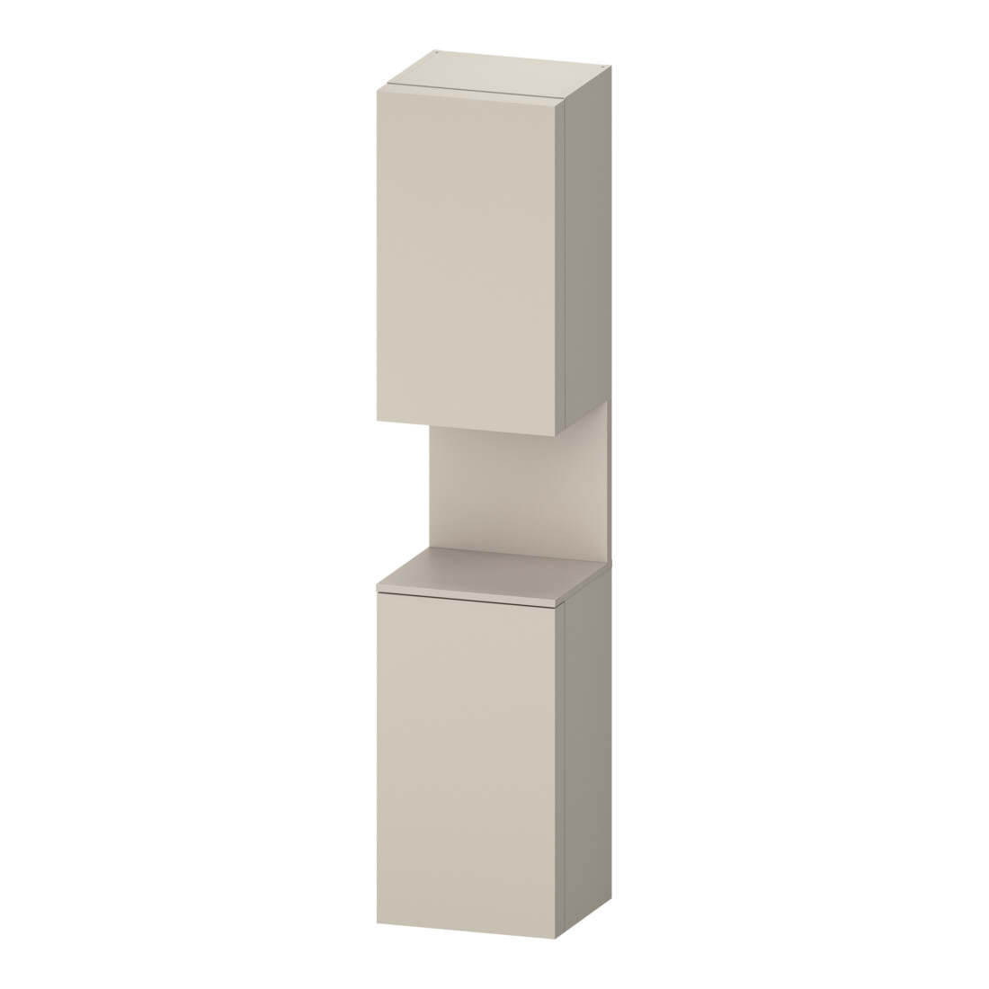 Duravit Armoire haute Qatego 40x36x176 cm, 2 portes, à droite, taupe mat