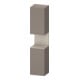 Duravit Armoire haute Qatego 40x36x176 cm, 2 portes, à droite, taupe mat/basque-1