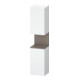 Duravit Armoire haute Qatego 40x36x176 cm, 2 portes, à gauche, bas, mat/blanc chaud-1