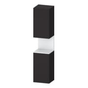 Duravit Armoire haute Qatego 40x36x176 cm, 2 portes, à gauche, blanc mat avec poignée