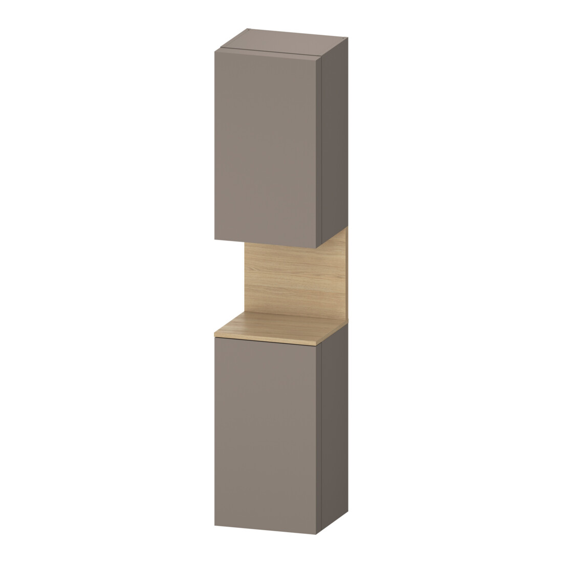 Duravit Armoire haute Qatego 40x36x176 cm, 2 portes, à gauche, blanc mat/naturel