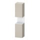 Duravit Armoire haute Qatego 40x36x176 cm, 2 portes, à gauche, blanc mat/taupe mat-1