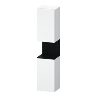 Duravit Armoire haute Qatego 40x36x176 cm, 2 portes, à gauche, blanc œuf/bois blanc mat