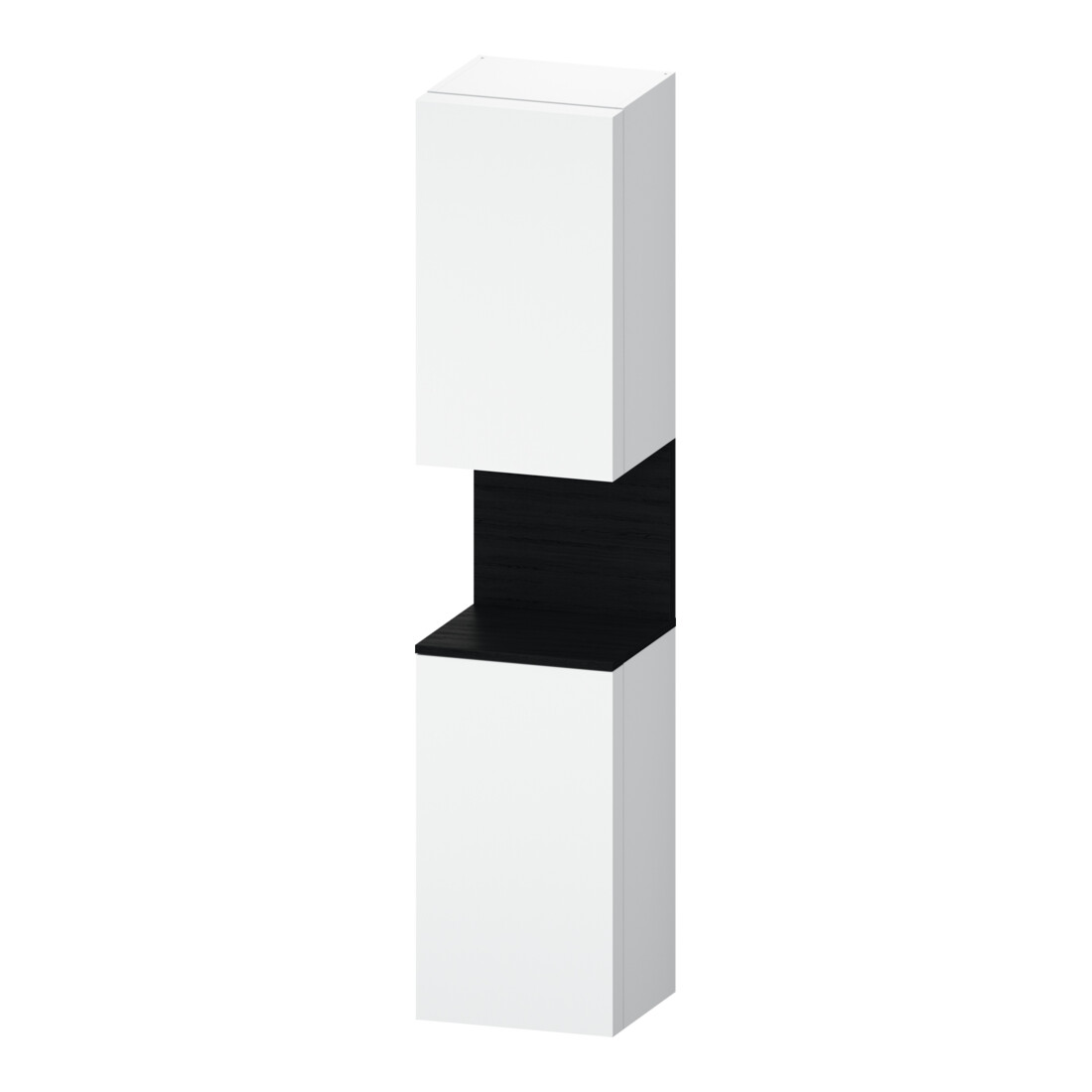 Duravit Armoire haute Qatego 40x36x176 cm, 2 portes, à gauche, blanc œuf/bois blanc mat