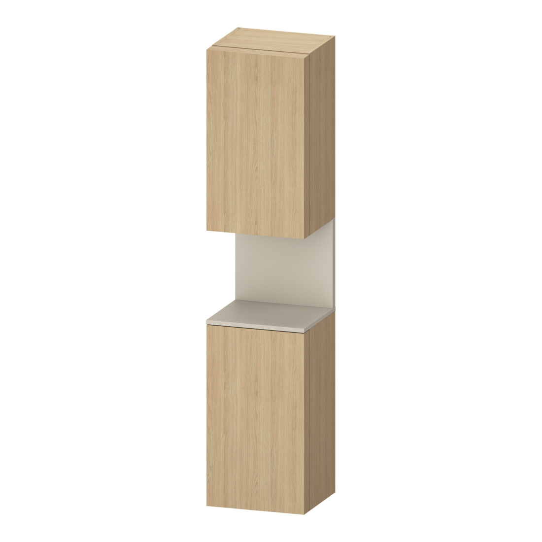 Duravit Armoire haute Qatego 40x36x176 cm, 2 portes, à gauche, bois naturel