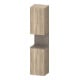 Duravit Armoire haute Qatego 40x36x176 cm, 2 portes, à gauche, chêne marbré-1