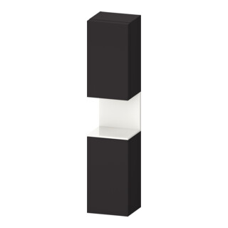 Duravit Armoire haute Qatego 40x36x176 cm, 2 portes, à gauche, gris mat